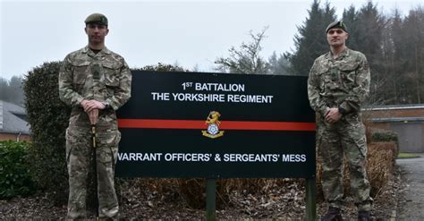 New 1 Yorks Regimental Sergeant Major Takes Over Role From Childhood