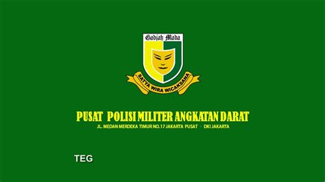 Detail Logo Polisi Militer Angkatan Darat Koleksi Nomer 7