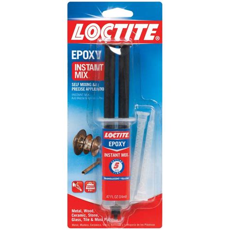 Loctite 047 Fl Oz Five Minute Instant Mix Epoxy 1365868 The Home Depot