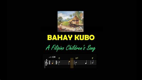Bahay Kubo Easy Sheet Music By Eben Youtube