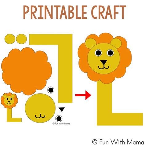 L Is For Lion Craft Letter L Crafts Preschool Letter Crafts