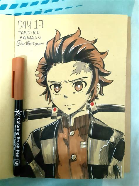 Oc Tanjiro Kamado For My Inktober Day 17 I Missed A Lot Of Days