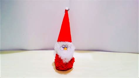 How To Make Santa Claus At Homepom Pom Santa Clauseasy