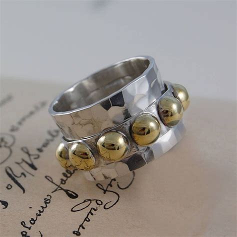 Silver And Gold Crown Spinning Ring By Otis Jaxon Notonthehighstreet