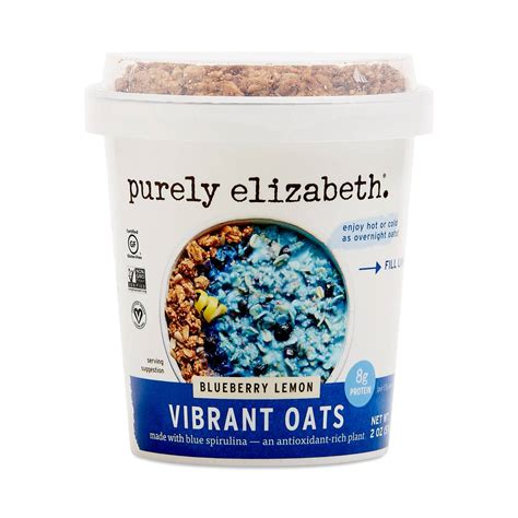 Purely Elizabeth Vibrant Oats Cup Blueberry Lemon Thrive Market