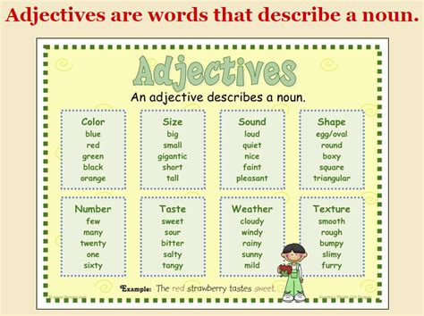 Adjectives Deberry Best Fourth Grade Class