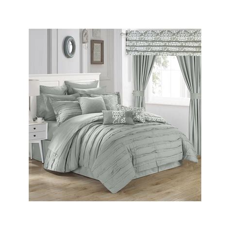 Chic Home Hailee 24 Piece Bed In A Bag Set Grey Comforter Sets King
