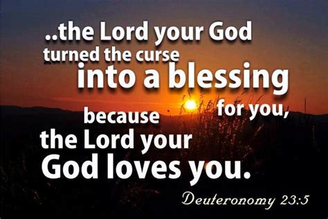 God Turns Curses From Others Into Blessings For His Peoplebecause He