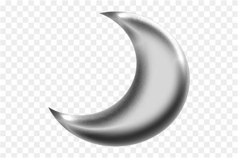 Moon Clipart Silver Crescent Moon Png Free Transparent Png Clipart