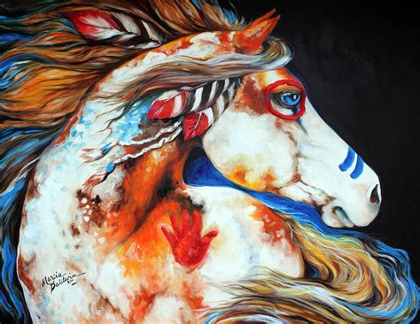 Painted Horses Native American Horses American Indians Horse Oil