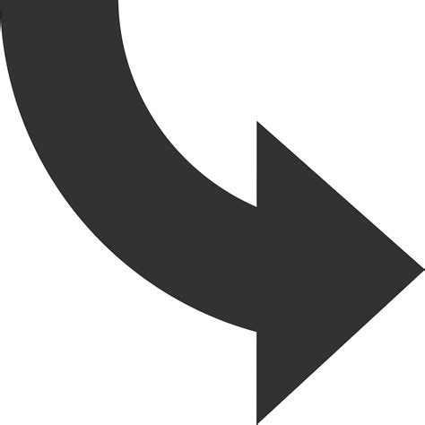 Download Curved Arrow Down Right Transparent Png Stickpng