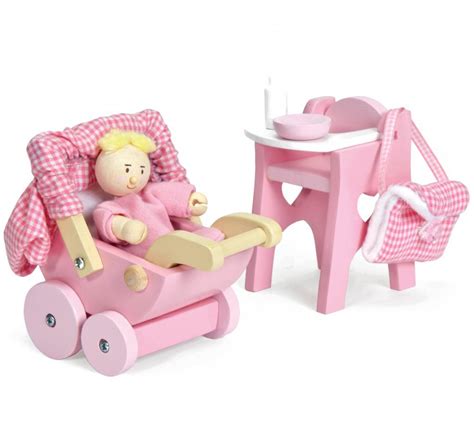 Le Toy Van Poppenhuis Baby Set Bestel Eenvoudig Het Houten Poppenhuis
