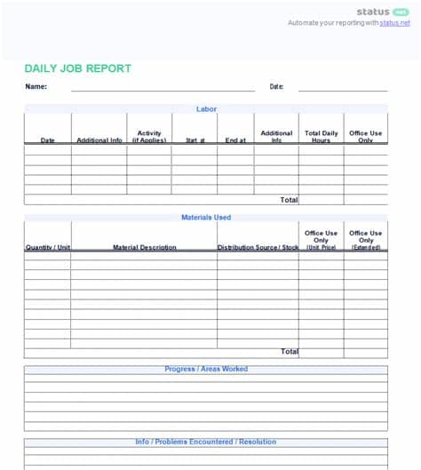 Basic purpose of presenting excel maintenance schedule format is to bring ease in your way when making a schedule for maintenance on weekly or on time maintenance enables owner of vehicle or asset to keep it in long running position and having a details and regularly updated maintenance. 3 Best Examples: Daily Report Template | Free Templates ...