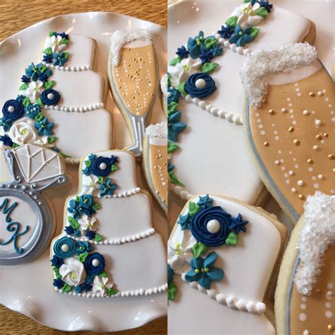 Decorated Wedding Sugar Cookies