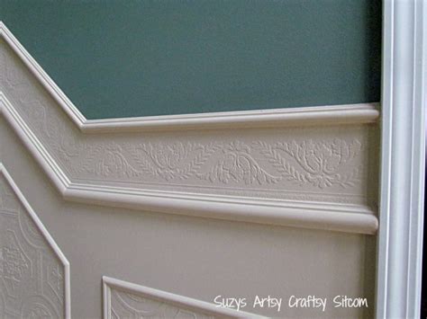 Install the chair rail, caulk it to the wall. 48+ Chair Rail Wallpaper Border on WallpaperSafari