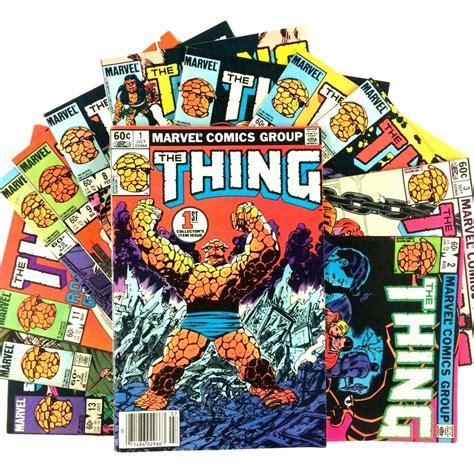 The Thing Comic Book Lot 13 Issue Run 1 13 Marvel Copper Age Inhumans