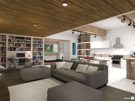 Living Room And Kitchen Interior Design Planner 5d Home Design