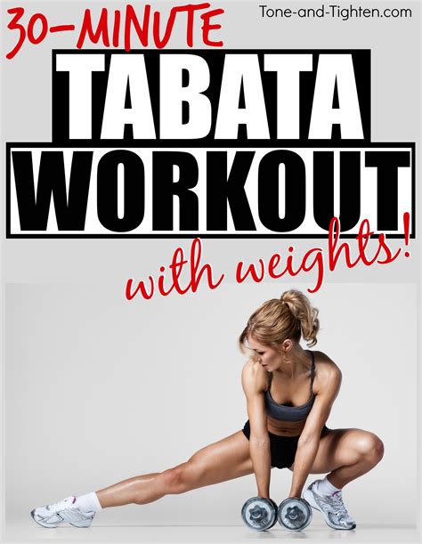 500 Calorie Dumbbell Tabata Hiit Workout Tone And Tighten