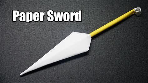 How To Make A Paper Sword Part 5 Easy Origami Tutorial Diy Ninja