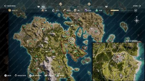 Assassins Creed Odyssey Legendary Chest Location Map Hammer Of Jason