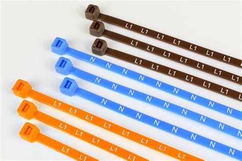 Printed Id Electrical Nylon Cable Ties