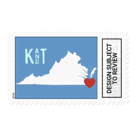 I Heart Virginia Customizable City Stamp