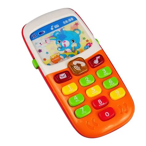 1pc Electronic Musical Toy Phone Mini Cute Kids Mobile Phone Cellphone