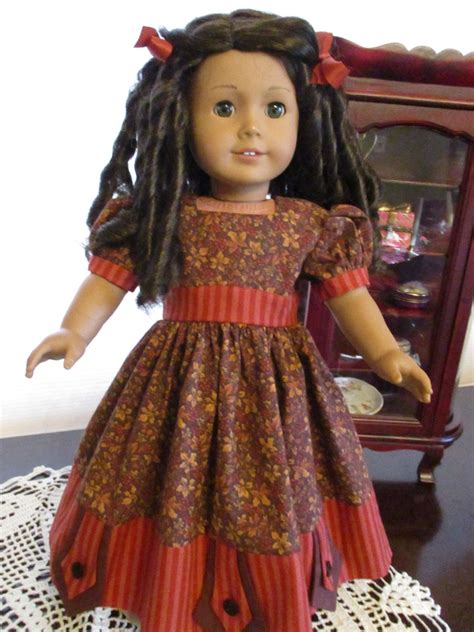 Pretty Fall Mid 1800s Style Dress To Fit Your 18 Etsy Doll Clothes American Girl American