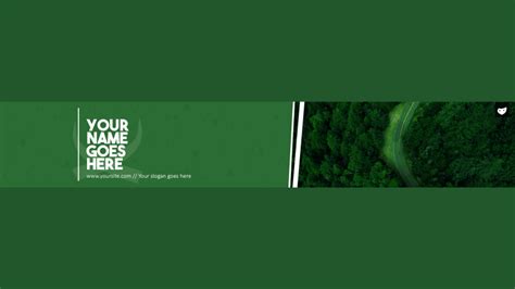 Free Green Youtube Banner Template 5ergiveaways