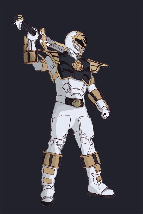 Battle Armor White Ranger By C RamArt On DeviantArt Ranger Armor