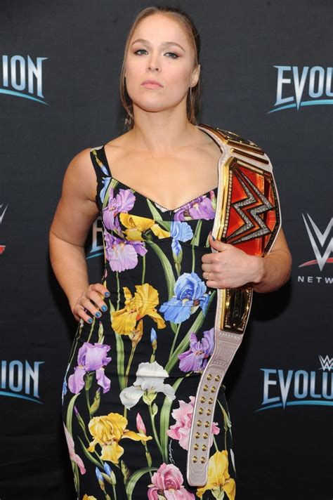 RONDA ROUSEY At WWEs First Ever All Womens Event Evolution In Uniondale HawtCelebs