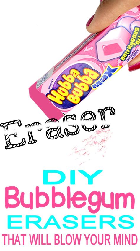 Diy Bubblegum Candy Eraser Fun Diy Craft Project And Amazing Back To