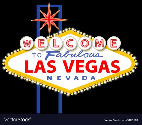 Welcome To Fabulous Las Vegas Nevada Sign Vector Image