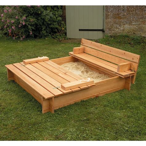 Wood Sandbox With Cover Foter