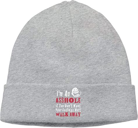 Im An Asshole Soft Knit Beanie Hat Warm Thick Winter Hat For Men Im