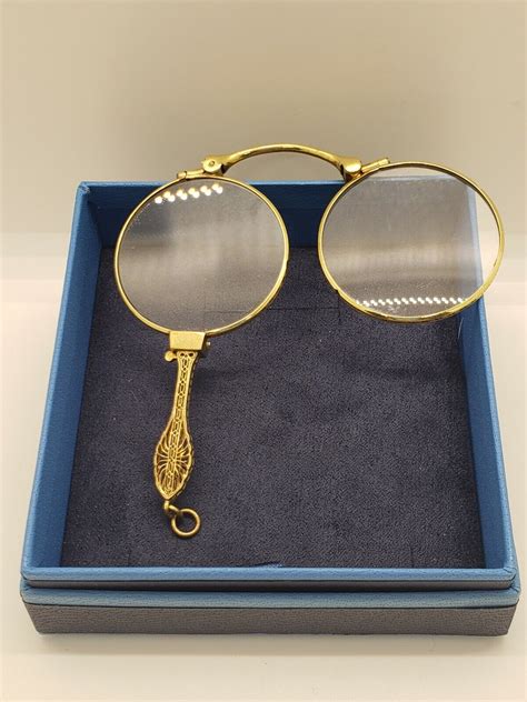 Antique 14k Gold Lorgnettes Eyeglasses Glasses Opera Glasses Ebay