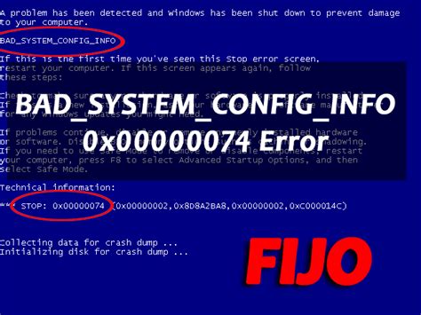 5 Métodos Para Arreglar Badsystemconfiginfo 0x00000074 Bsod Error