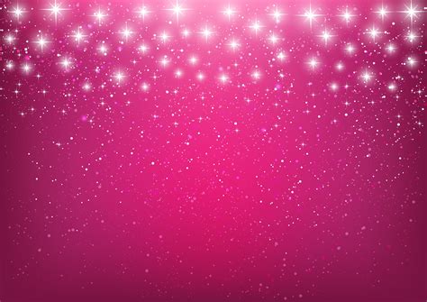 Pink Glitter Stars Backgrounds