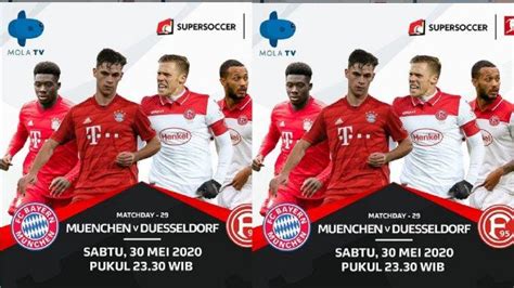 Football, hockey, tennis, basketball and other sports! SESAAT LAGI! Live Streaming Mola TV Muenchen vs ...