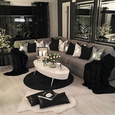 10 Black White Gray Living Room Decoomo
