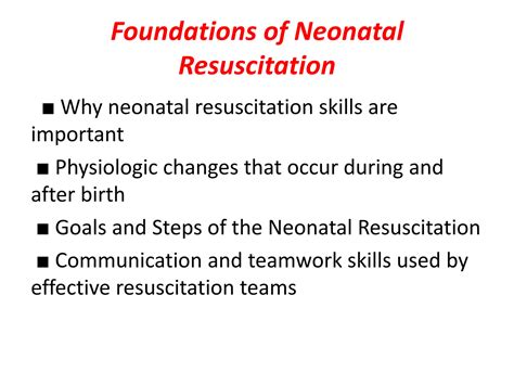 Solution Foundations Of Neonatal Resuscitation Studypool