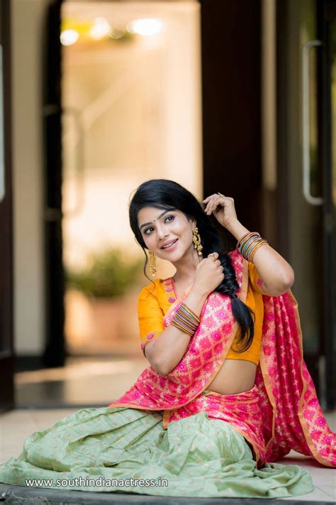 Pavithra Lakshmi In Half Saree Stills Hd South Indian Actress Indian Actress Photos South