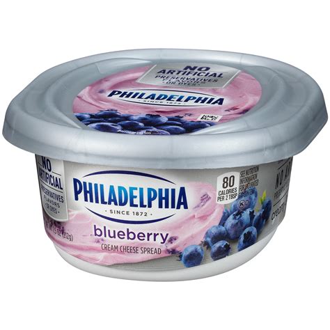 Philadelphia Blueberry Cream Cheese Spread 75 Oz Tub Cream Cheese