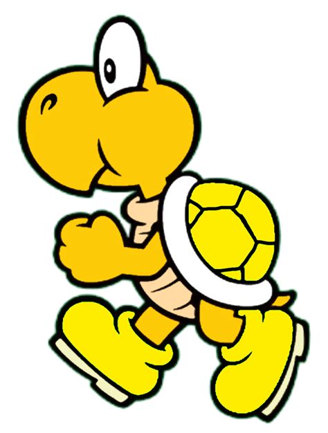 Super Mario Yellow Koopa Troopa 2d By Joshuat1306 On Deviantart