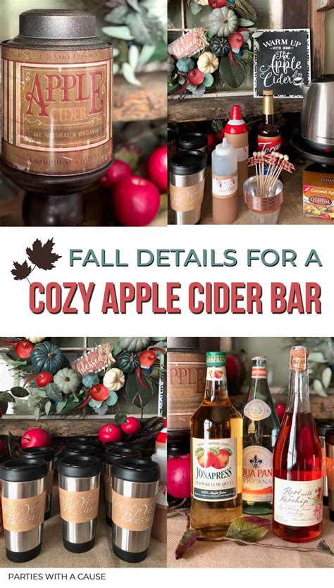 Apple Cider Bar How To For Harvest Party Parties With A Cause