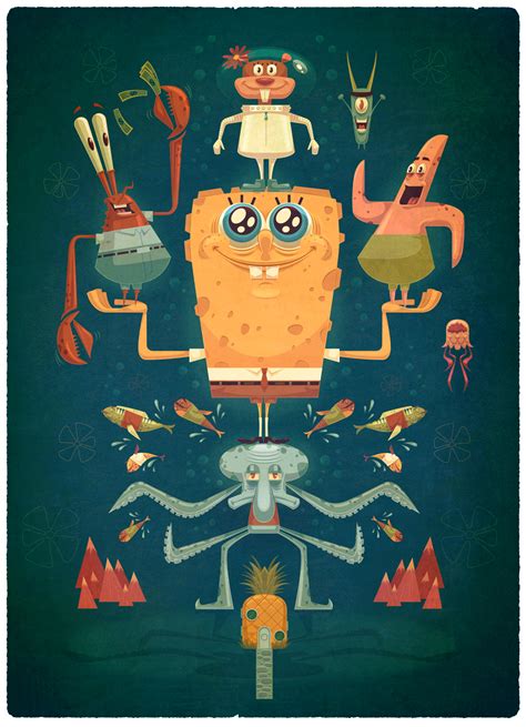 28 Terbaru Gambar Spongebob Squarepants Fan Art