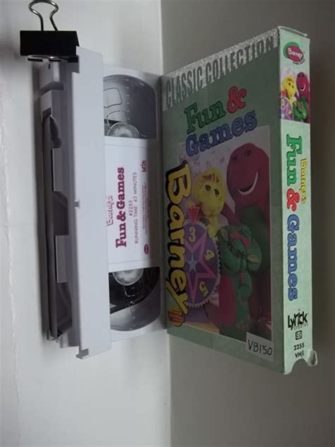 Barney Fun Games Used VHS 2255 VG Preston S Used Items