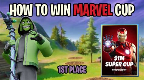 How To Win The 1m Super Cup Fortnite Marvel Youtube