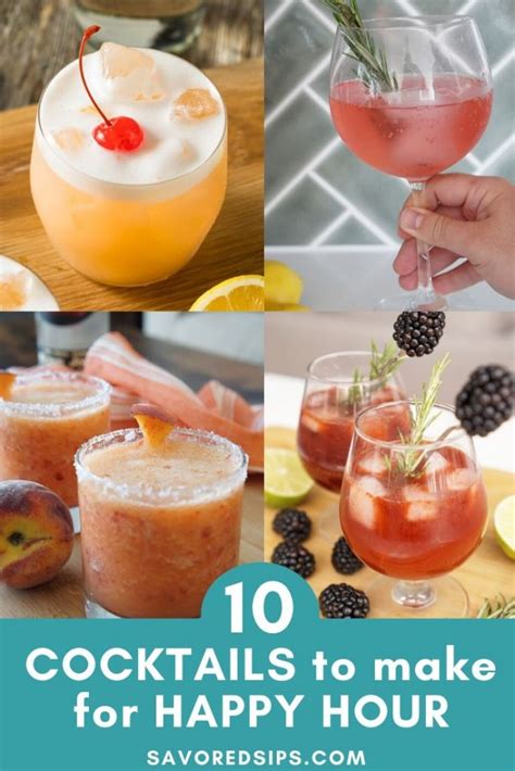 10 Easy Cocktails To Make For Happy Hour At Home Savored Sips