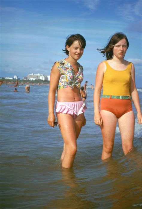38 color snapshots of teenage girls in swimsuits from the 1960s vintage news daily